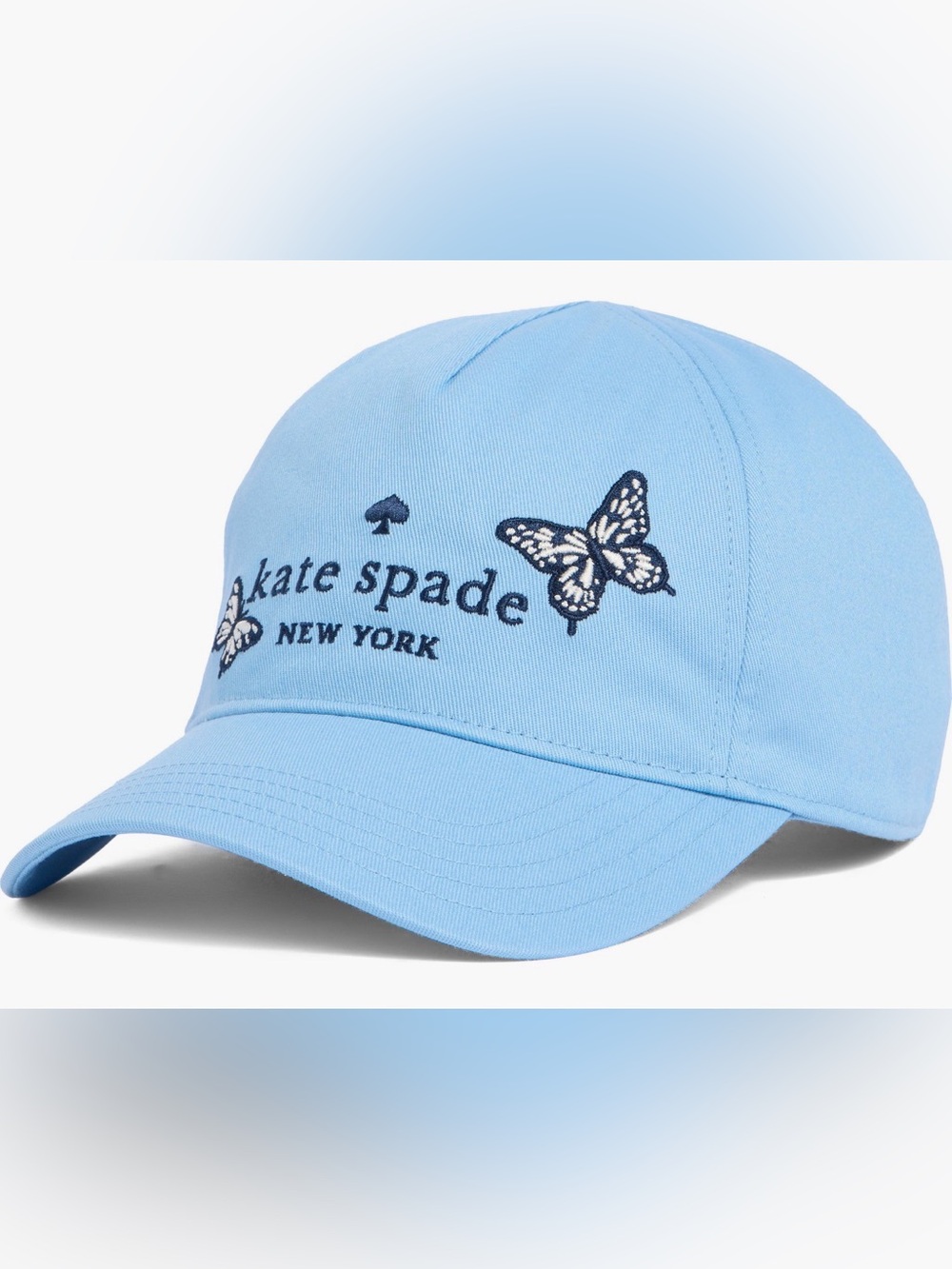 ♠️kate spade Light Blue Embroidered Baseball Cap